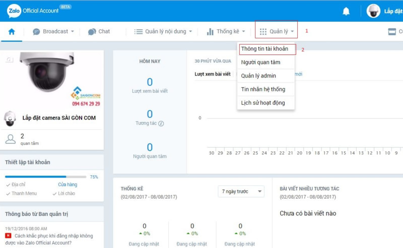 Thêm nút chia sẻ zalo, chat zalo cho website